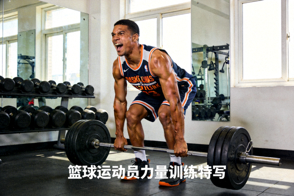 篮球运动员在健身房进行力量训练的新闻图片